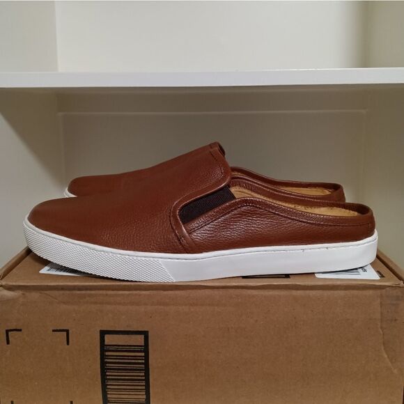 ??MARC JOSEPH MJNY Austin Ave. MEN\'S LEATHER SLIP ON MULES- Brown- Size 11.5? main image 5